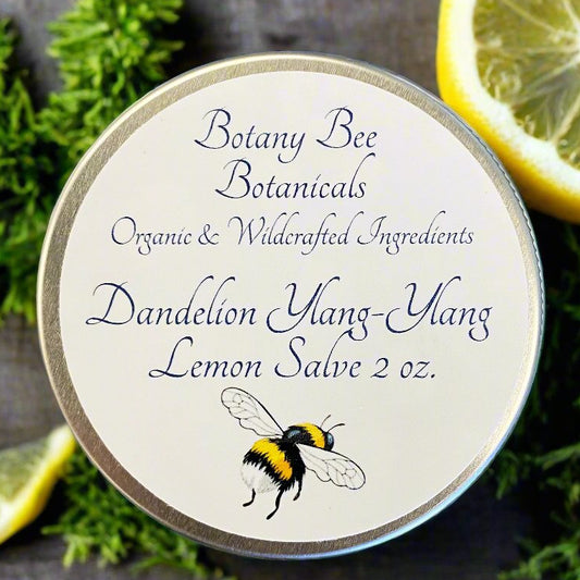 Organic Dandelion, Ylang-Ylang, Lemon Balm Salve with Vitamin E