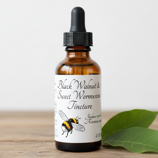 New Year health tincture featuring Black Walnut & Sweet Wormwood for beauty and wellness.