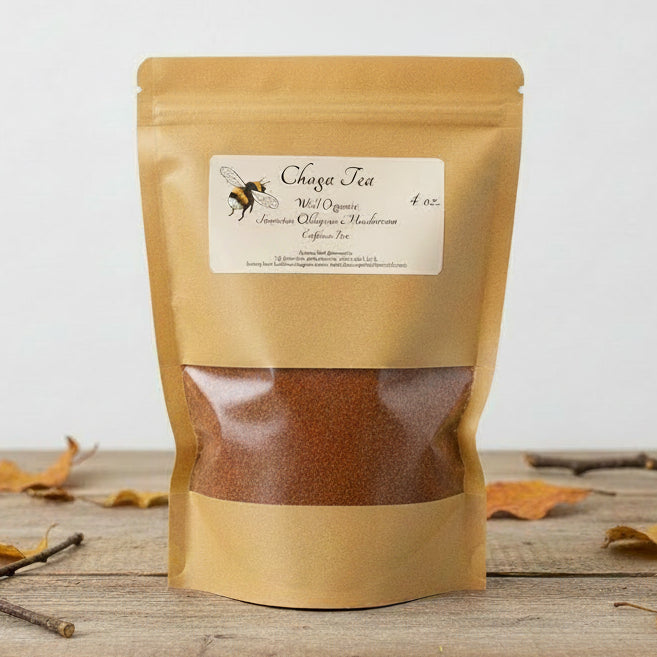 A bag of chaga tea