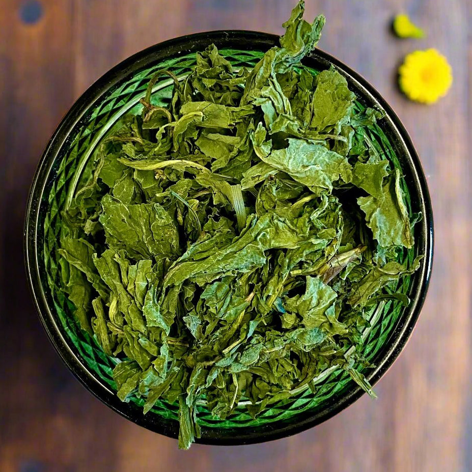 Bowl of Dandelion Leaf Tea