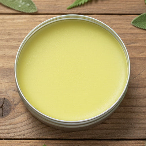 Lemony Knit-Bone Salve Open Container