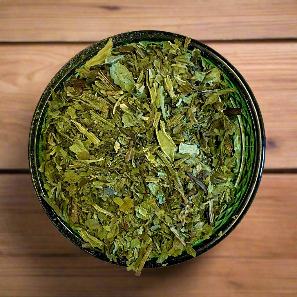 Plantain, Plantago major, Plantago lanceolata, Wild Organic, Shredded for Tea