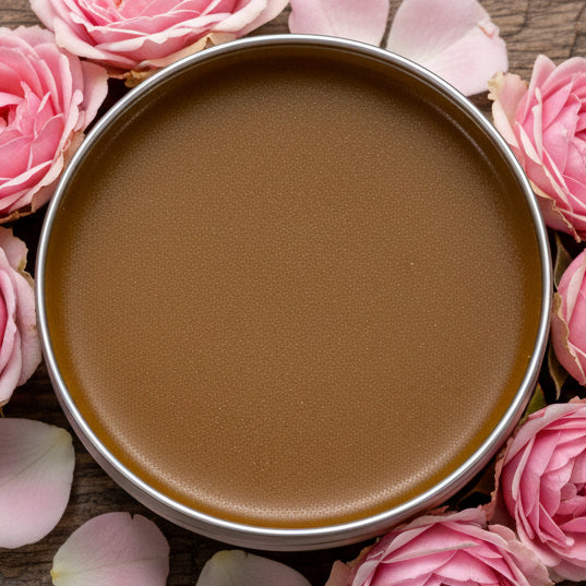 Rosehip Cinnamon Salve Open Container