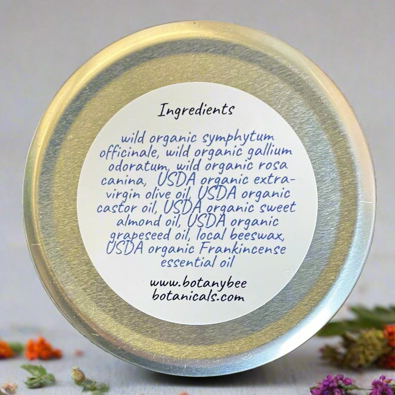 Sun Worshipper's Salve Ingredients Label