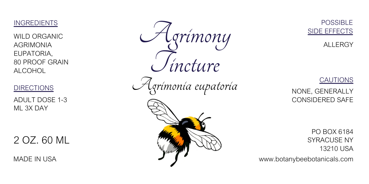 Agrimony Tincture, Wild Organic Agrimonia eupatoria Herbal Extract