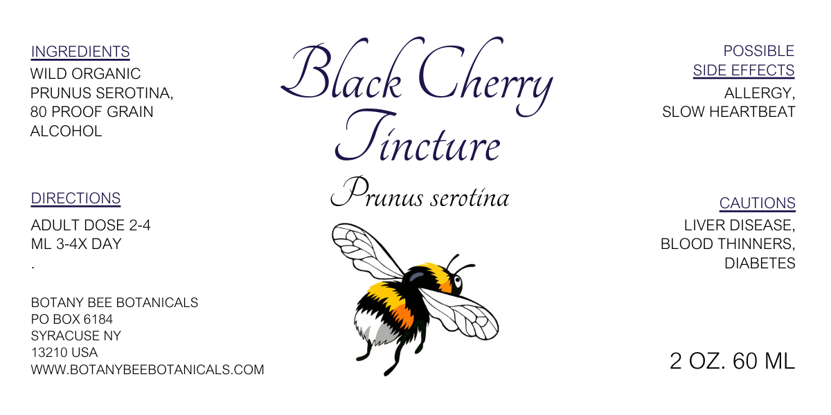 Black Cherry Tincture - Prunus serotina Bark Extract