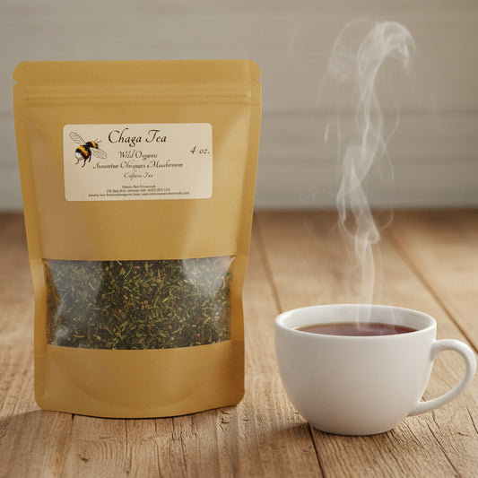 A bag of chaga tea