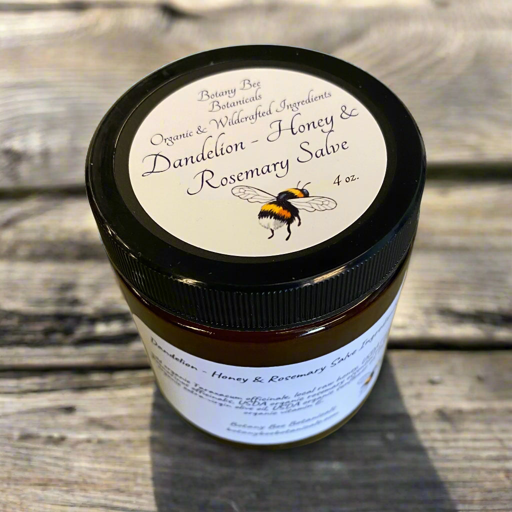 Dandelion Honey Rosemary Salve Jar