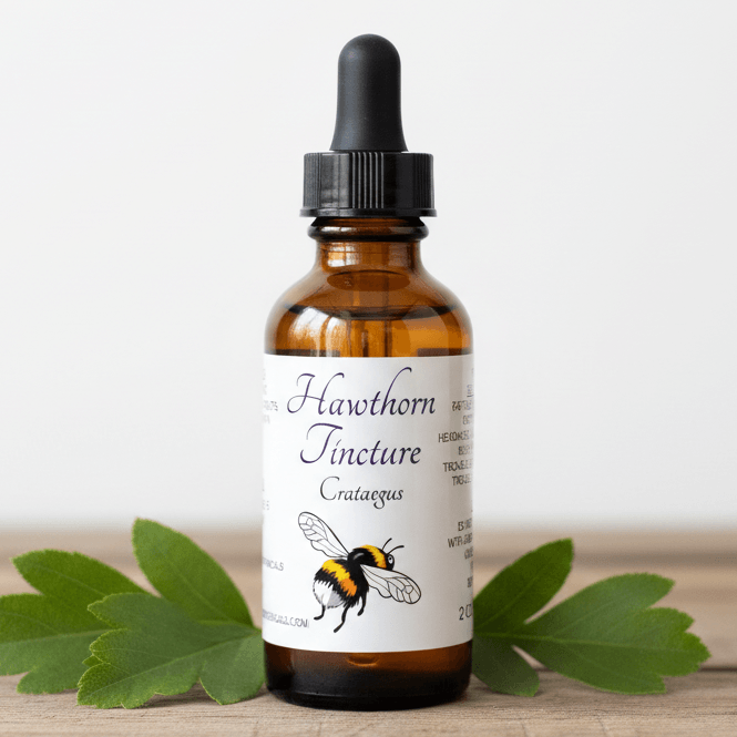 Hawthorn Tincture, Wild Organic Crataegus Haw Extract