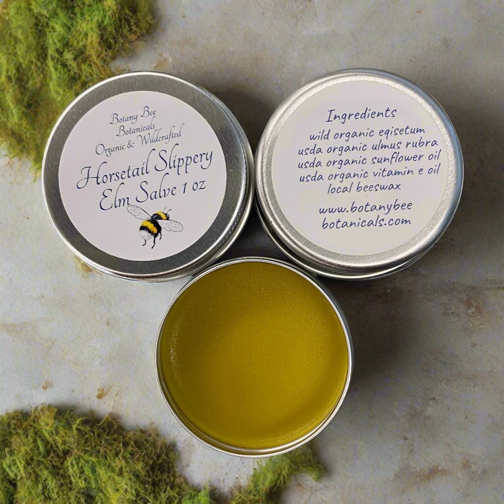Organic Horsetail, Slippery Elm Salve with Vitamin E