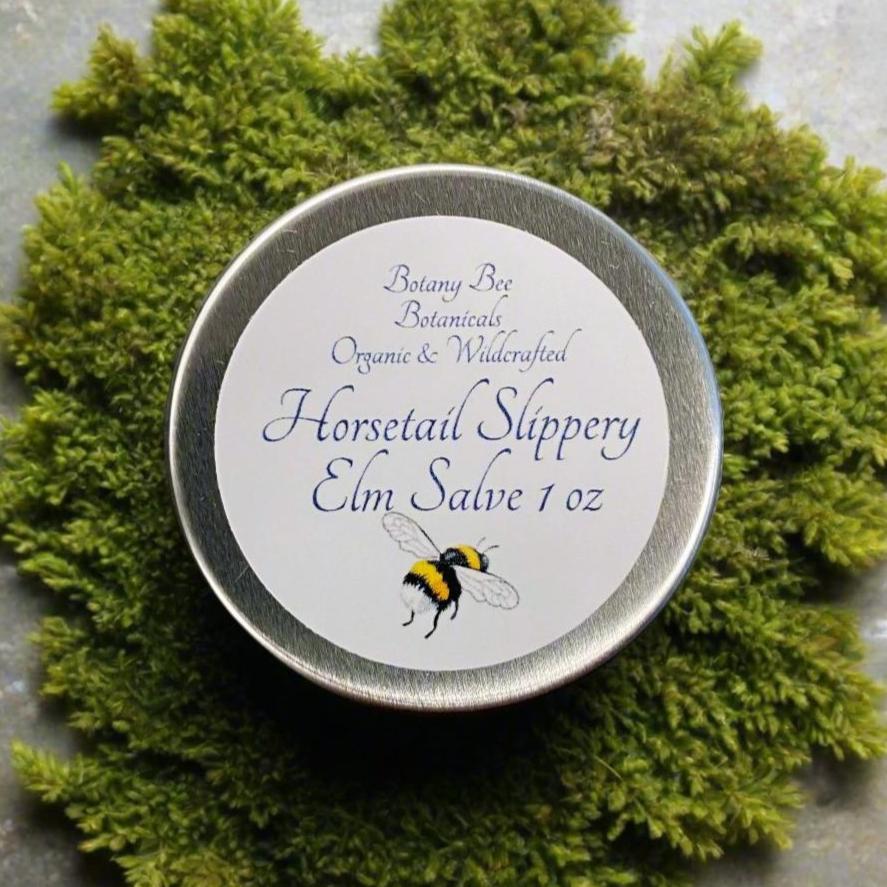 Organic Horsetail, Slippery Elm Salve with Vitamin E