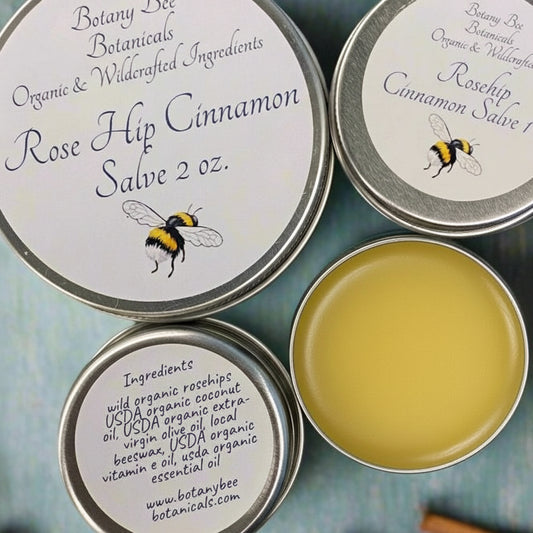 Organic Rose Hip, Cinnamon Salve with Vitamin E