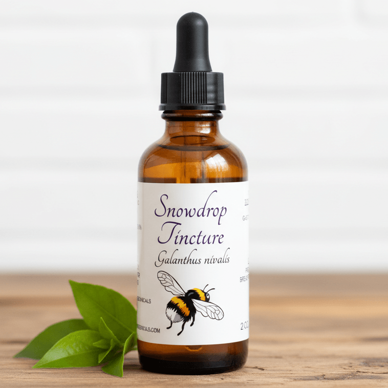snowdrop tincture bottle