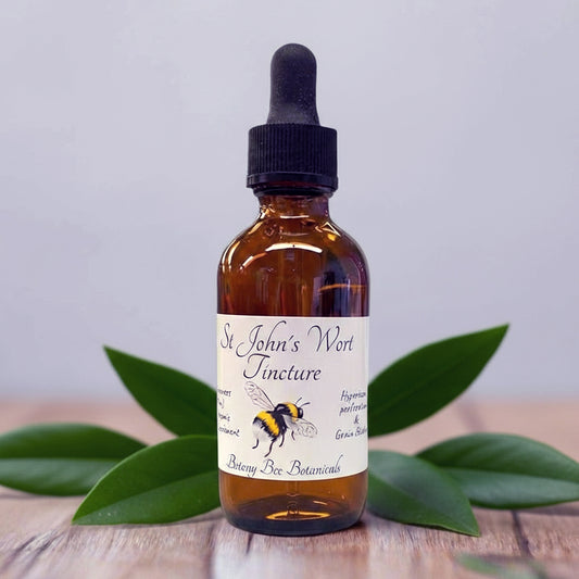 St John's Wort Tincture, Wild Organic Hypericum perforatum Herbal Extract